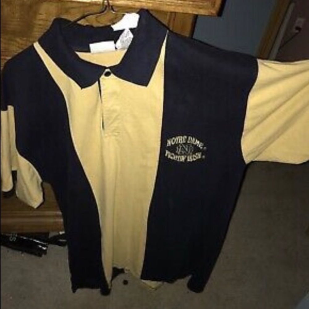 Notre Dame Blue and Gold Polo